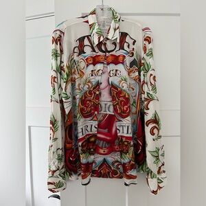 RARE VINTAGE/Christian Audigier White Collar Stay